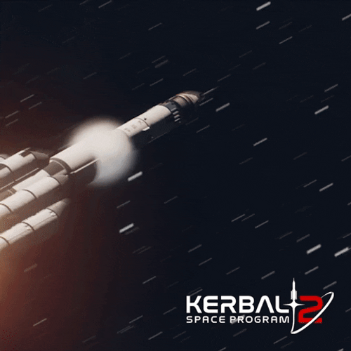 Kerbal Space Program 2 Flying Rocket Split GIF