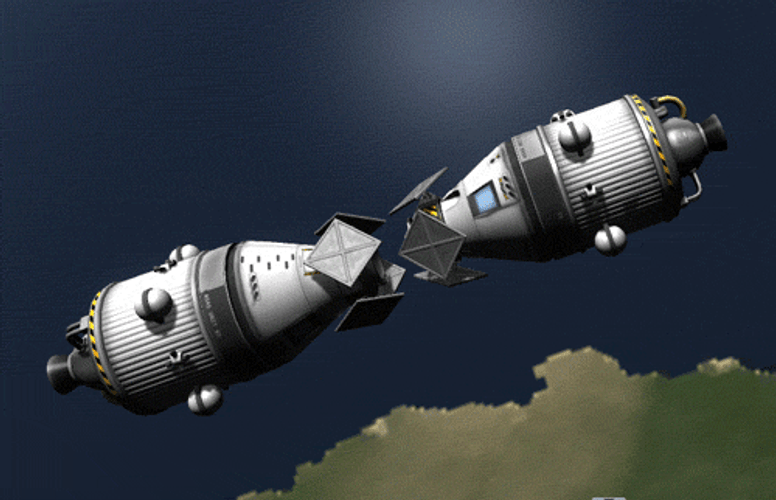Kerbal Space Program Docking GIF