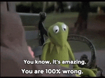 Kermit 100 Percent Wrong Meme GIF