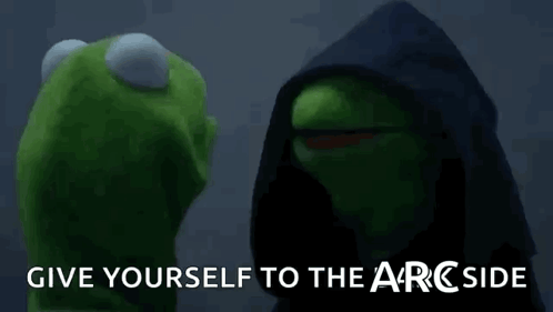 Kermit and Darth Vader Give Yourself to the Arc Side