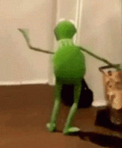 Kermit Dancing 410 X 498 Gif GIF
