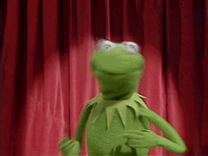 Kermit Dancing With Icing On Face GIF