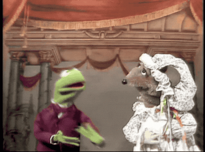 Kermit Dancing With Miss Mousey GIF