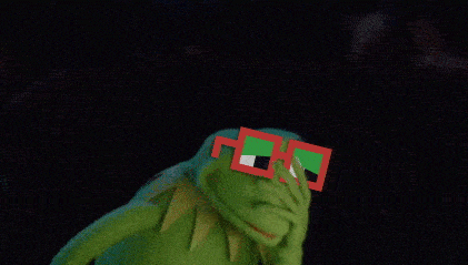 Kermit Face Palm Red Eyeglasses Meme GIF