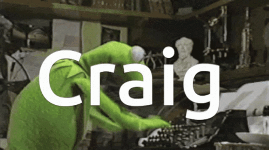 Kermit Fast Typing Craig GIF