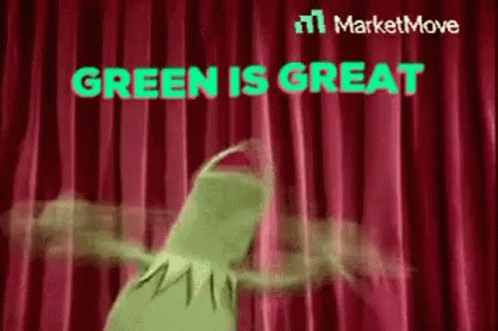 Kermit Frog Red Curtain Says Green Is Great