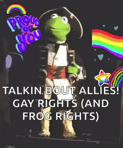 Kermit Frog Talkin Bout Allies Gay Frog Rights