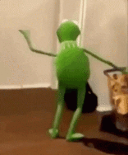 Kermit Slow Frog Dancing GIF