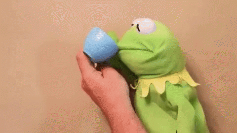 Kermit Tea But Thats None Of My Business GIF