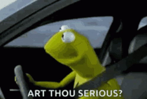 Kermit the Frog Asking Are You Serious