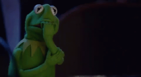 Kermit the Frog Covering Mouth