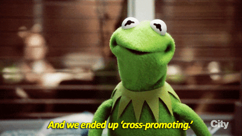Kermit The Frog Cross Promoting Meme GIF
