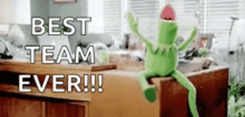Kermit The Frog Has A Best Team Ever GIF