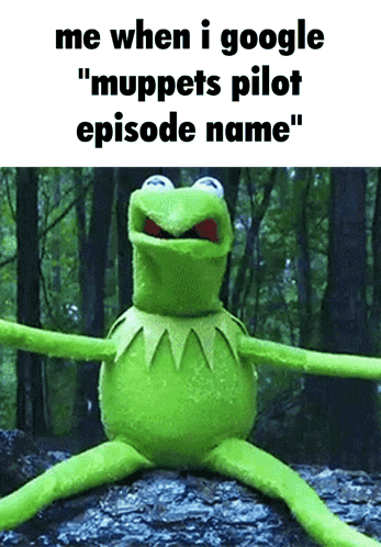 Kermit The Frog Is Sitting On A Rock In The Woods GIF