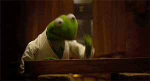 Kermit The Frog Karate Chops Meme GIF