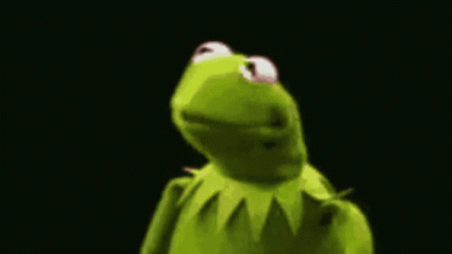 Kermit the Frog Looking Forward