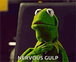 Kermit the Frog Looking Nervous