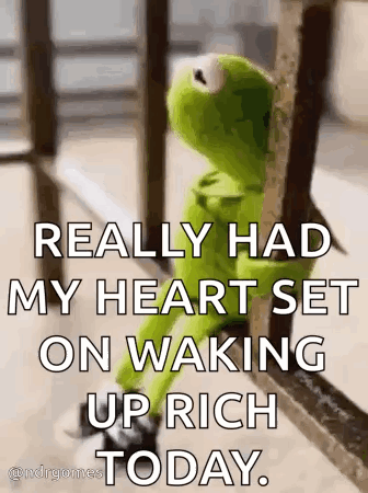 Kermit the Frog Looking Out Window