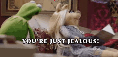 Kermit The Frog Miss Piggy Jealous Meme GIF