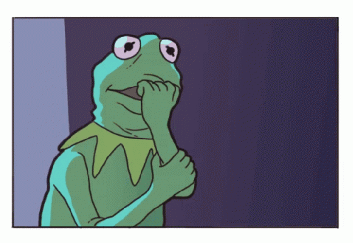 Kermit The Frog Nail Biter GIF