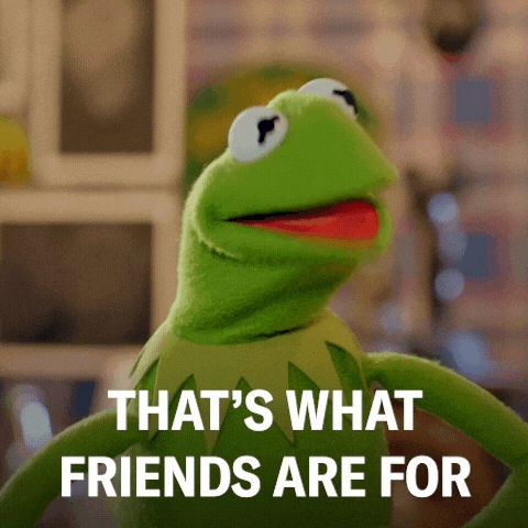 Kermit the Frog Saying That's What Friends Are For