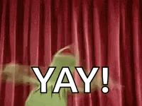 Kermit The Frog Saying Yay GIF