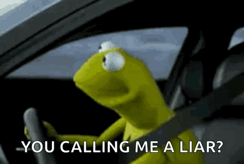 Kermit the Frog Sitting in Driver Seat of Car