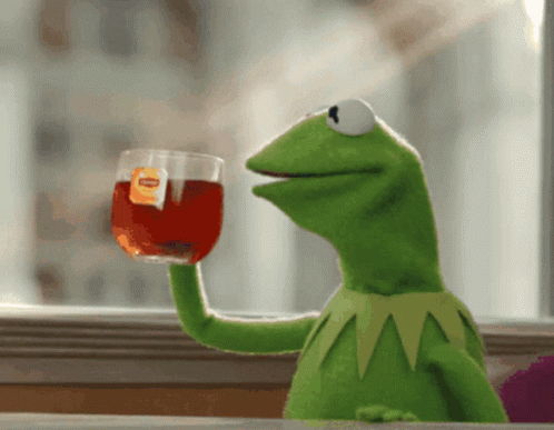Kermit the Frog Sitting on Couch Not Sure How I Feel