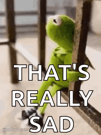 Kermit the Frog Sitting Sad