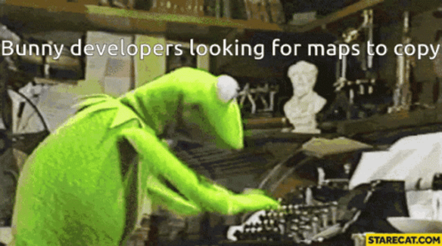 Kermit Typing Map Developers GIF