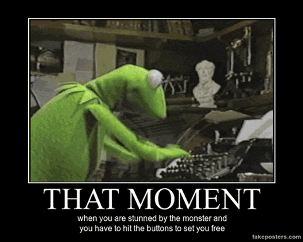 Kermit Typing That Moment GIF