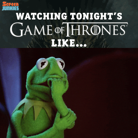 Kermit Watching Game Of Thrones Meme GIF