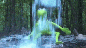 Kermit Yay Water Drop GIF
