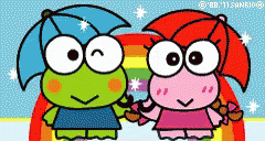 Keroppi And His Cute Friends GIF