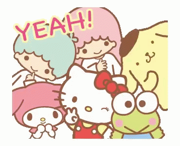 Keroppi And His Friends Enjoy Playing GIF