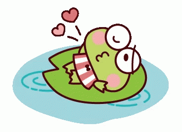 Keroppi Are Having Fun With The Water GIF