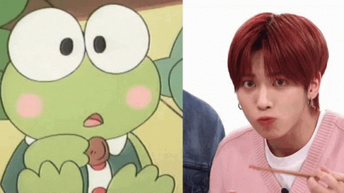 Keroppi Copied Taehyun What He Doing GIF