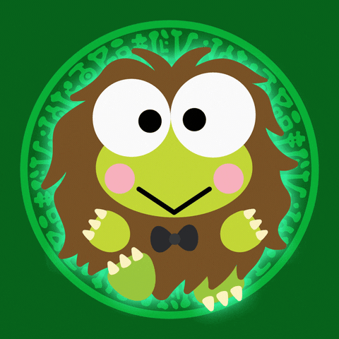 Keroppi Inside Rotating Circle GIF