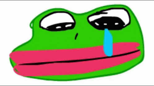 Keroppi The Frog Crying GIF