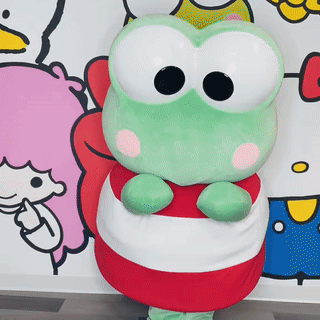 Keroppi With His Travel Adventure Character GIF