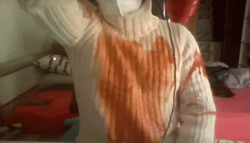 Ketchup All Over The Body GIF