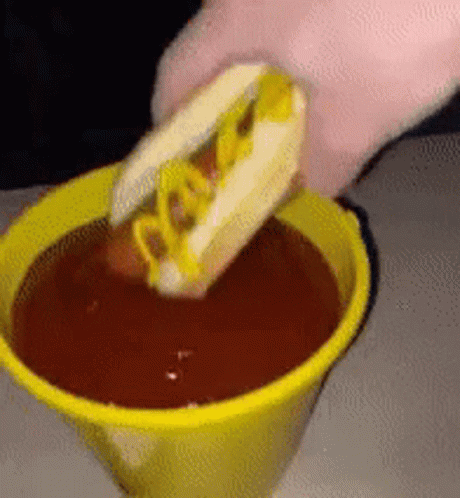 Ketchup Hotdog Sandwich Dip GIF