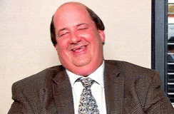 Kevin Malone The Office Laughing GIF
