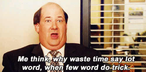 Kevin Malone The Office Word Trick GIF