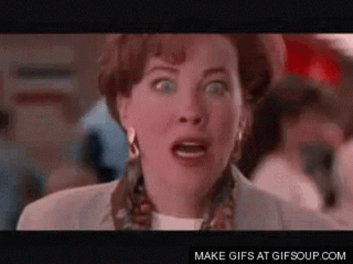 Kevin Catherine O Hara Scream Pass Out GIF