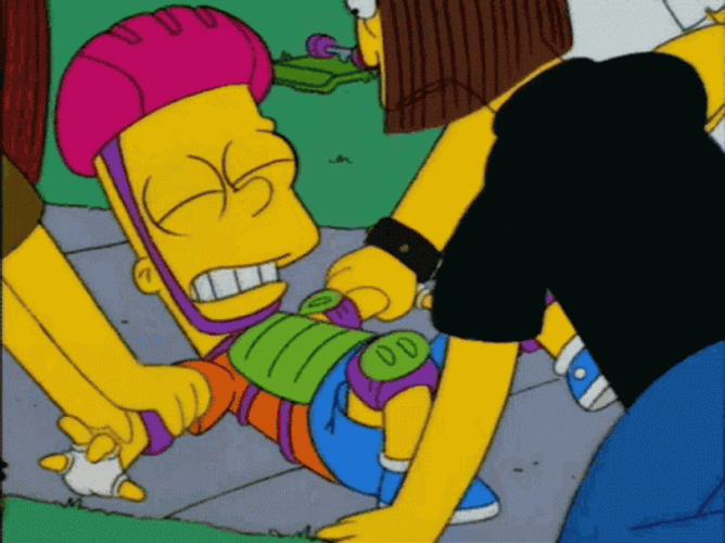 Kevin Beat Up Bart Simpson GIF
