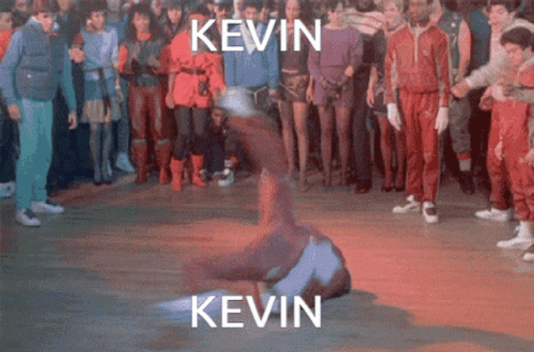 Kevin Breakdance Flash Mob GIF