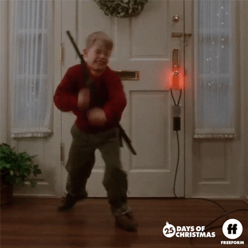 Kevin Celebrating At Home Alone GIF
