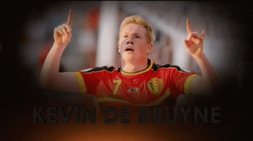 Kevin De Bruyne Poster Red Jersey