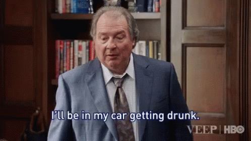 Kevin Dunn Veep Getting Drunk Car GIF